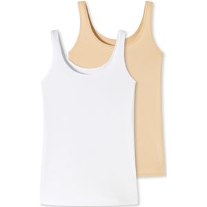 uncover by SCHIESSER Onderhemd ' Uncover '  beige / wit