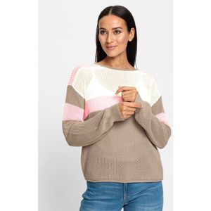 Gebreide Trui - Ecru/Sesam - 100% Katoen - Lange Mouwen