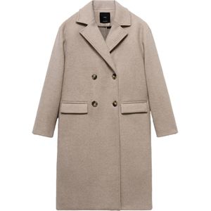 MANGO - TABISA - Tussenmantel - Crème - Klassieke Mantel