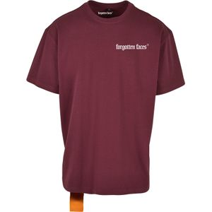 Forgotten Faces Shirt 'Wings'  oranje / kersrood / zwart / wit