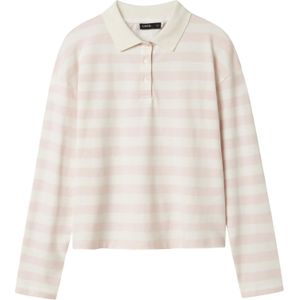LMTD Polo blouse - NlfKliva - Crystal Roze/White Strepen - LMTD - 15-16 jaar (170-176) - Shirts