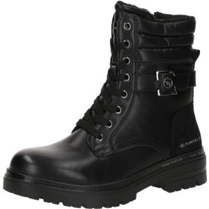 TOM TAILOR Veterlaarsjes  zwart