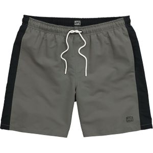STHUGE - Zwemshorts - Donkergrijs / Zwart - Color-Blocking