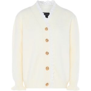 NAEMI Gebreid vest  wit / wolwit