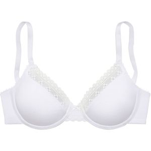 LASCANA - T-shirt BH - Wit - Full Cup - Met Beugel
