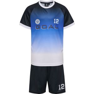 Hummel - Set - Blauw - 2-delig - Shirt en Broek - Kwartmouw - Normale Pasvorm