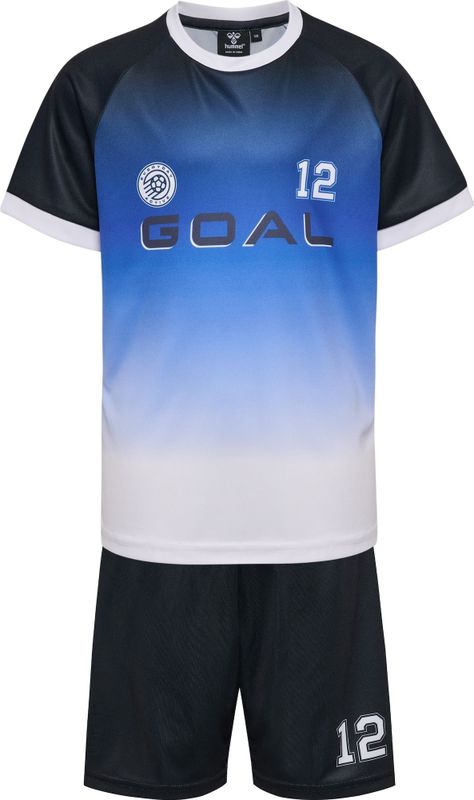 Hummel - Set - Blauw - 2-delig - Shirt en Broek - Kwartmouw - Normale Pasvorm