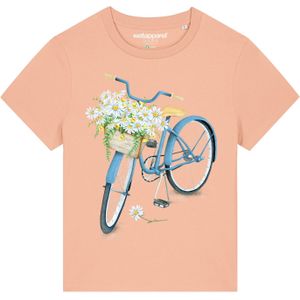 Watapparel Shirt ' Blaues Damenrad '  gemengde kleuren / abrikoos