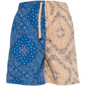 Karl Kani Broek  beige / blauw / grijs / wit