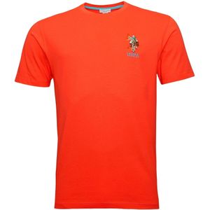 U.S. POLO ASSN. Shirt  beige / oranjerood / donkerrood