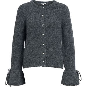 OBJECT Gebreid vest 'OBJSALIKA'  grijs