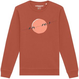 Watapparel Sweatshirt 'Countryside 01'  roestbruin / rosa / zwart