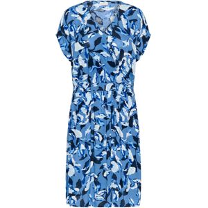 Kaffe Jurk 'KAJenn'  blauw / pastelblauw / wit