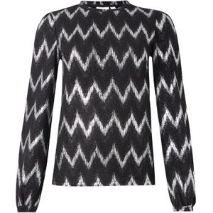 VILA Shirt 'VISascha'  zwart / zilver