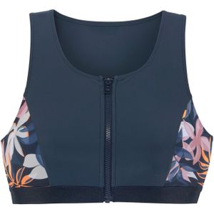 Bikinitop - Nachtblauw Gedessineerd - Recycling-Polyamide - Zonder Beugels