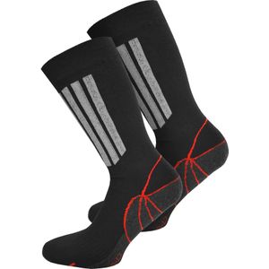 normani Sportsokken  rood / zwart / wit