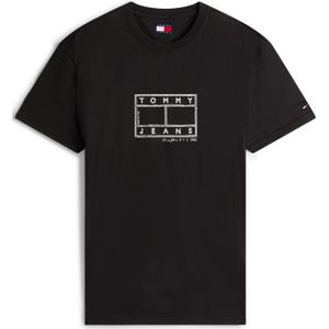 Tommy Jeans Shirt  zwart / offwhite