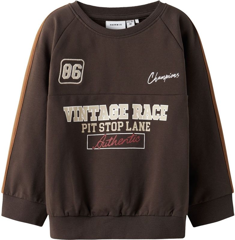 Biologisch Katoen - Sweatshirt - Geborsteld - Ronde Hals - Lange Mouwen - Regular Fit