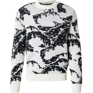 Only & Sons Trui 'ONSCLARK'  zwart / wit