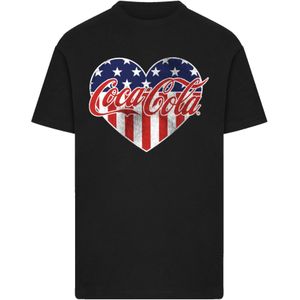 F4NT4STIC Shirt 'Coca Cola Americana'  navy / rood / zwart / wit
