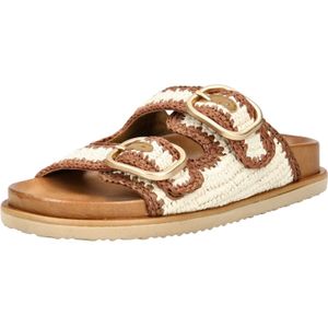 Muiltjes - Color-Blocking - Textiel - Flexibele Zool - Platte Hak