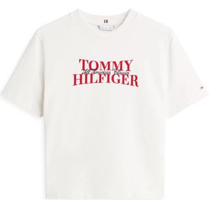 TOMMY HILFIGER Shirt 'CLASSIC'  rood / zwart / wit
