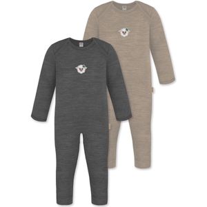 normani Rompertje/body 'Waverly'  beige / antraciet