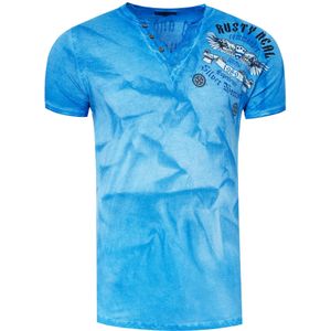 Rusty Neal - T-shirt - V-hals - Bedrukt - Heren