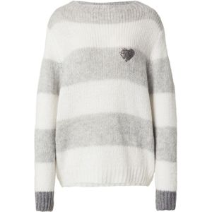 MORE & MORE Trui  grijs / wit