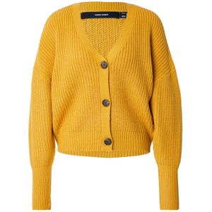 VERO MODA Gebreid vest 'VMLea'  curry