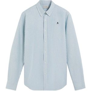Scalpers Overhemd 'New Oxford'  lichtblauw / wit