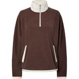 Pcdebz - Fleecejack - Polyester - Hoge Kraag - Lange Mouwen - Rits