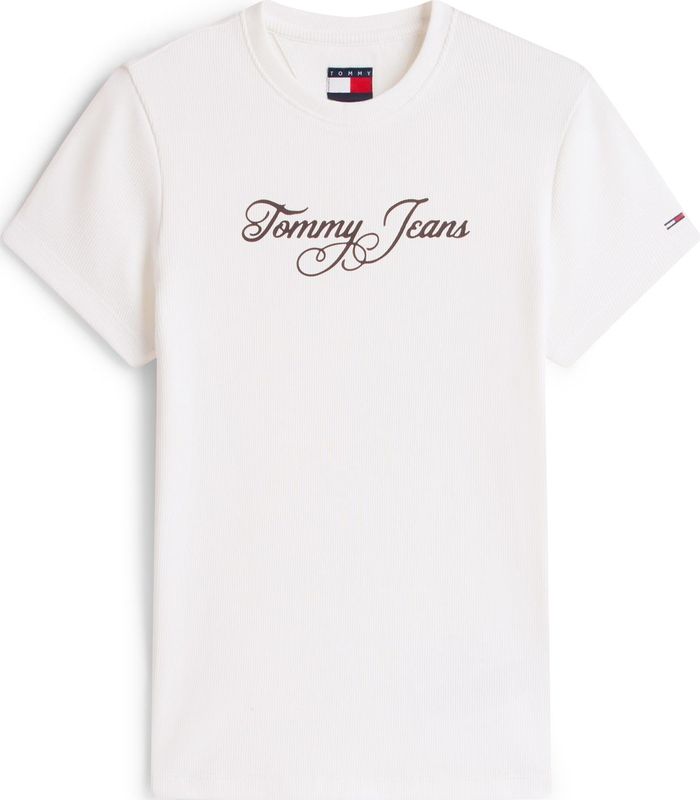 Tommy Jeans - Essential - T-shirt - Zwart/Wit - Slanke Pasvorm