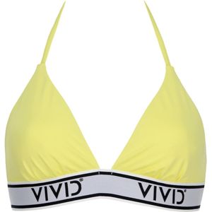 VIVID Bikinitop 'Mix&Match'  citroen / zwart / wit