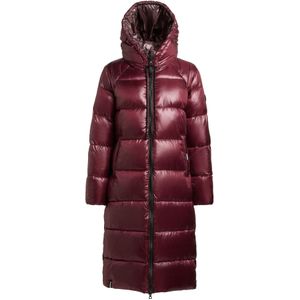 khujo Wintermantel 'Nashi'  donkerrood