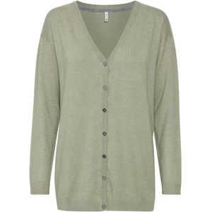 PULZ Jeans Gebreid vest 'SARA'  lichtgroen