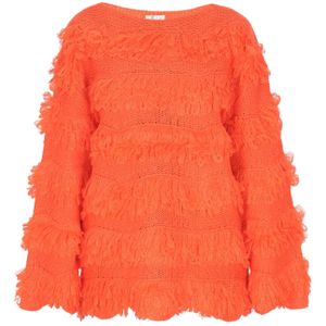 IZIA Trui  donkeroranje