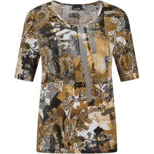 Goldner Shirt  goud / grijs / wit