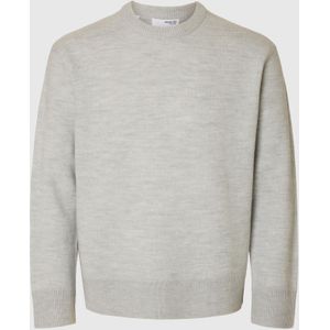 SELECTED Trui  lichtgrijs