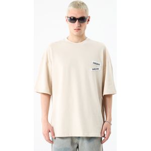 VAMOS CLO Shirt  stone grey / wit