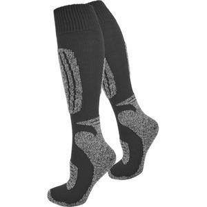 normani Sportsokken  grijs gemêleerd / zwart