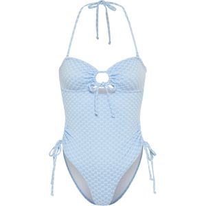 LSCN by LASCANA Badpak  lichtblauw / wit