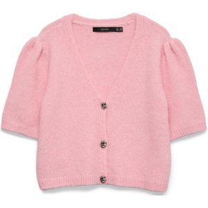 VERO MODA Gebreid vest 'VMKAYSA'  rosa