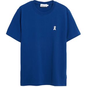 ARMEDANGELS Shirt 'MAARKOS CHANGEMAKERS'  blauw / wit