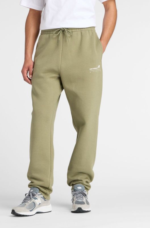 New Balance - Linear Graphic Pant - Broeken - Groen
