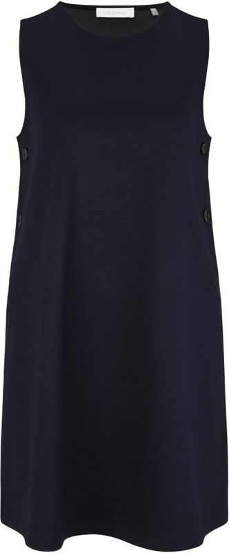 Model - Jerseyjurk - Midnight Blue - Zonder Capuchon - Knoopsluiting