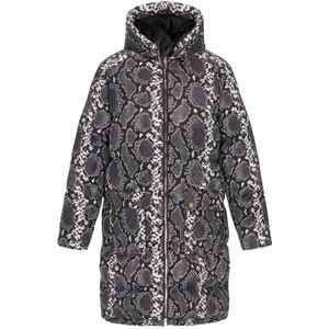 faina Tussenmantel  grijs / zwart / wit