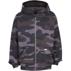 Dropsize Sweatvest  grijs / antraciet / aardetinten