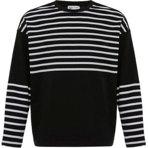 VAMOS CLO Sweatshirt  zwart / wit