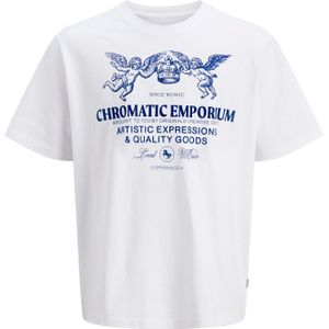 JACK & JONES Shirt 'JORLiverpool'  marine / wit